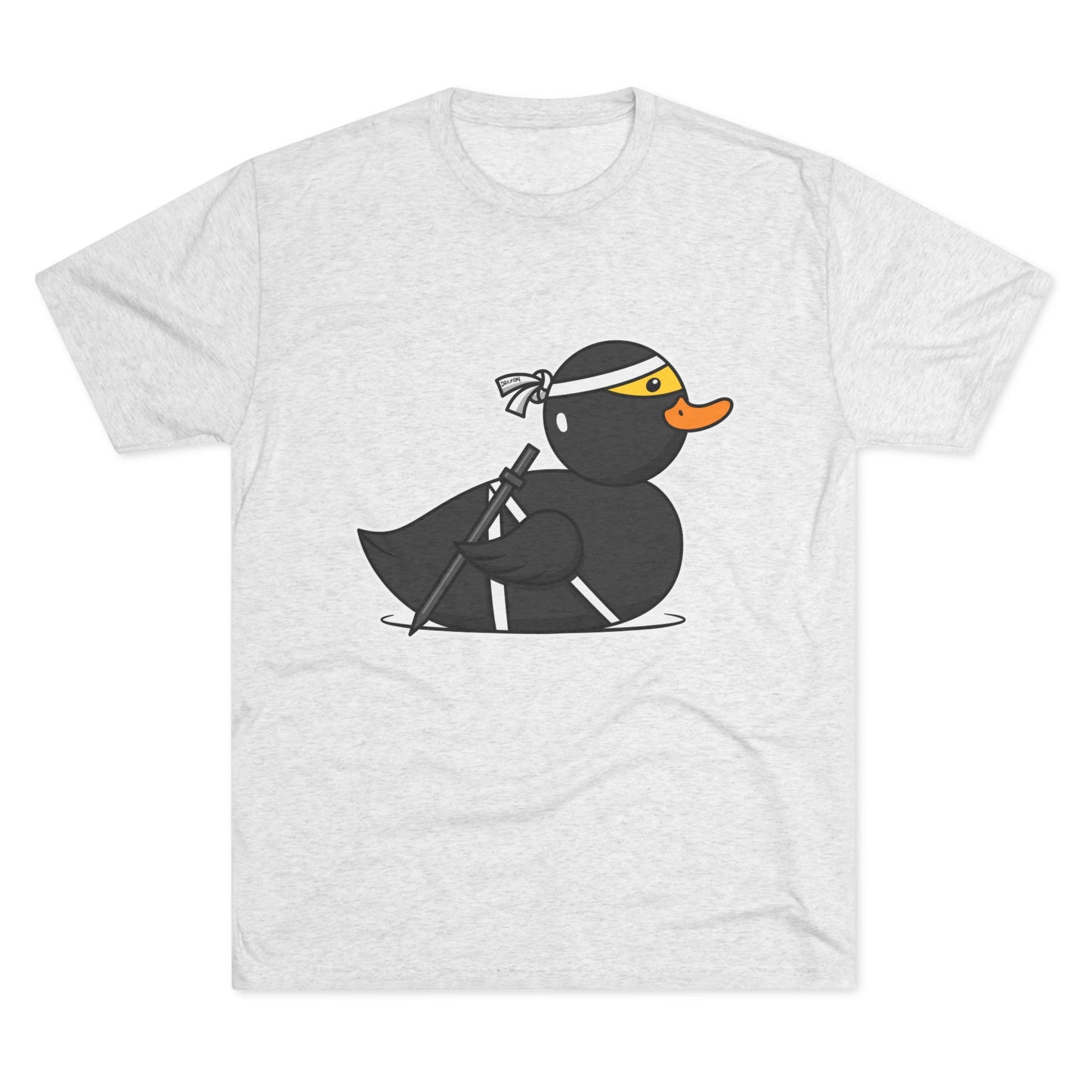 Unisex Tri-Blend Crew Tee (Ninja Duck)