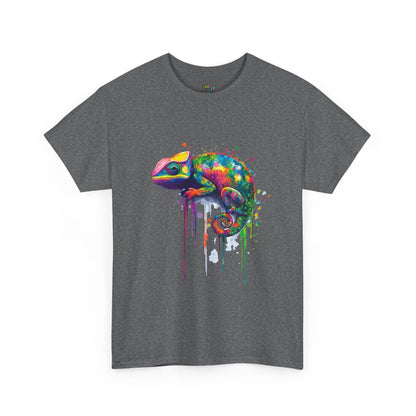 Unisex Heavy Cotton Tee (Realistic Chameleon)