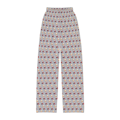 Kids Lounge Pants -AOP Grey (Bark Bark)