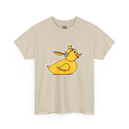 Unisex Heavy Cotton Tee (Duck Bird Brain)