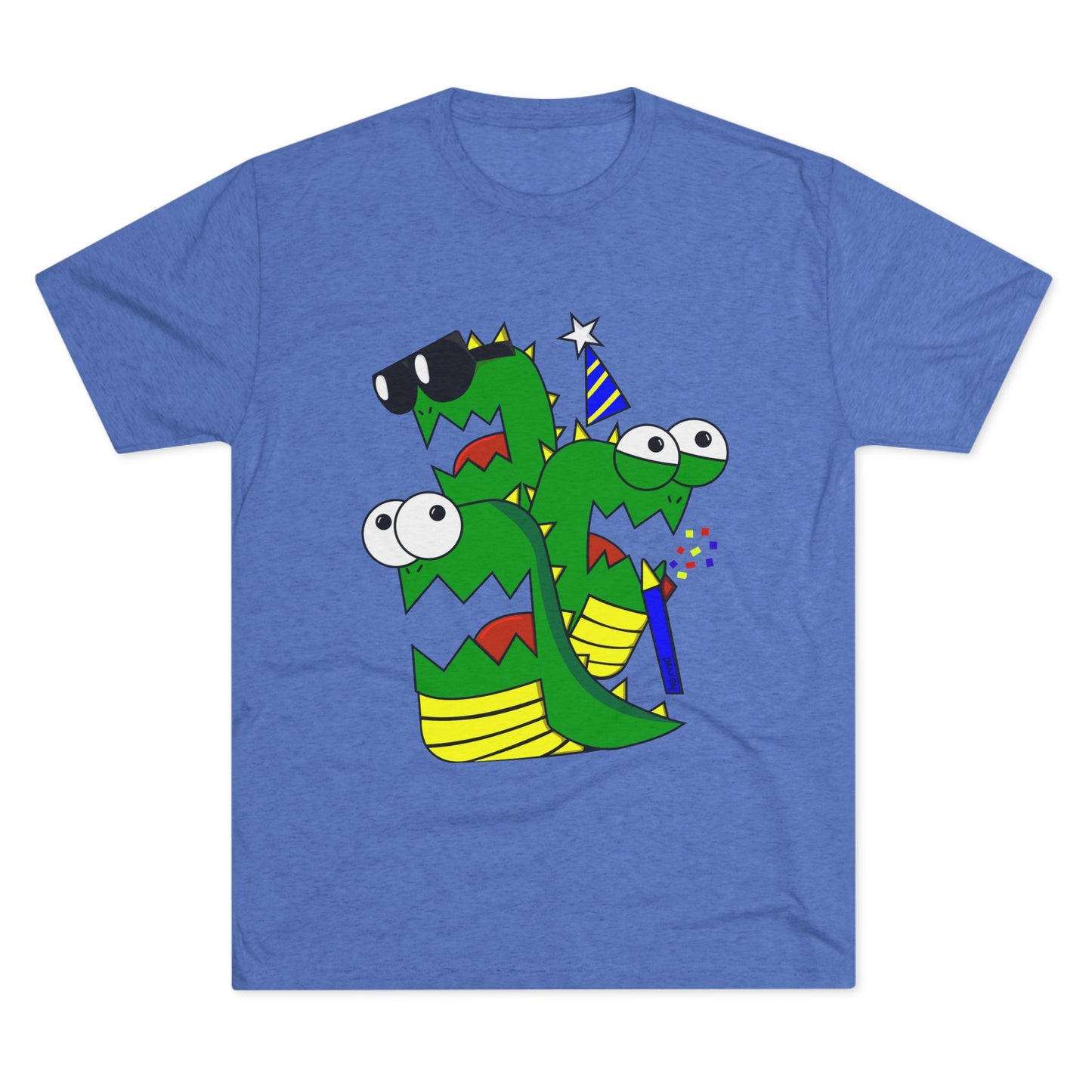 Unisex Tri-Blend Crew Tee (Larry the Snake thing)