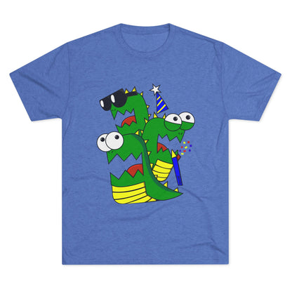 Unisex Tri-Blend Crew Tee (Larry the Snake thing)