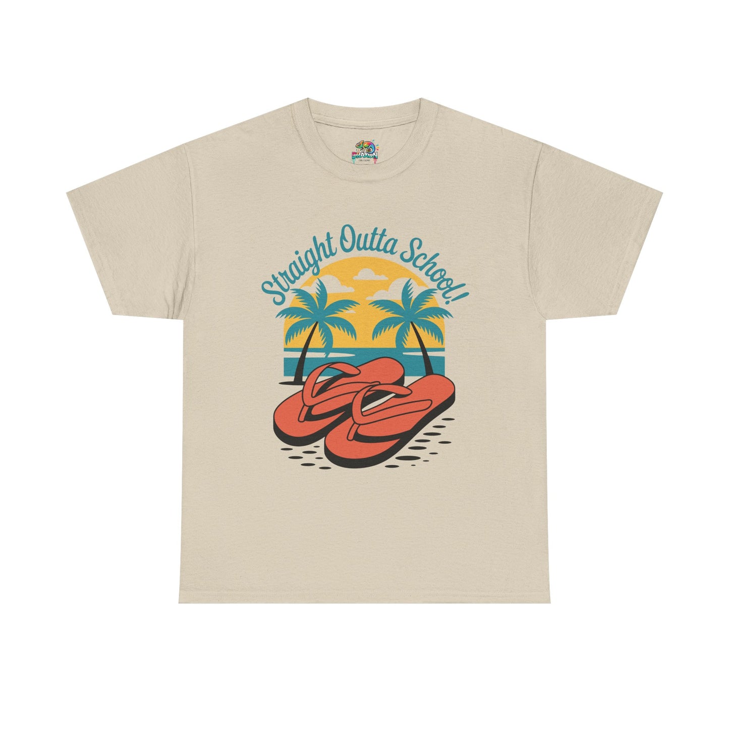 Unisex Heavy Cotton Tee (Straight Outta School)