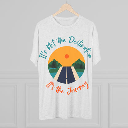 Unisex Tri-Blend Crew Tee (It's not Destination, It's Journey)