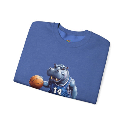 Unisex Heavy Blend™ Crewneck Sweatshirt (Hippo Baller)