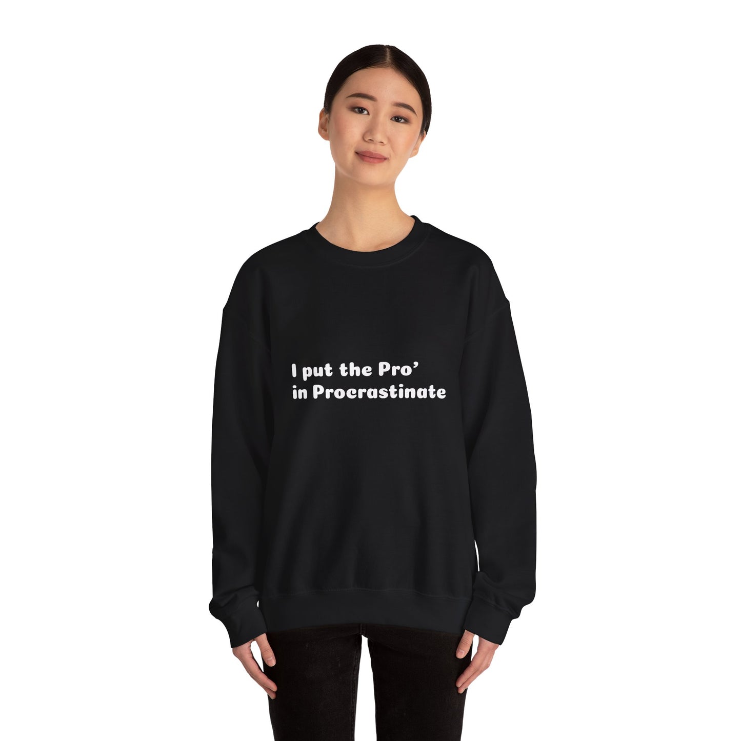 Unisex Heavy Blend™ Crewneck Sweatshirt (Pro' Procrastinate)