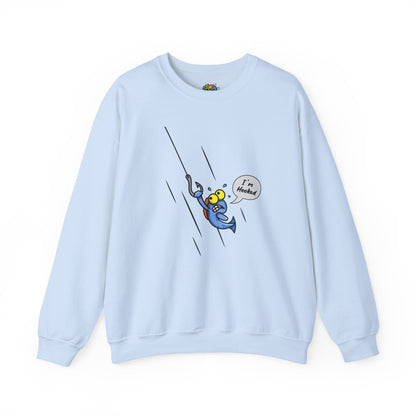 Unisex Heavy Blend™ Crewneck Sweatshirt (Fishing Hooked)