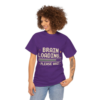 Unisex Heavy Cotton Tee (Brain Loading...Please Wait)