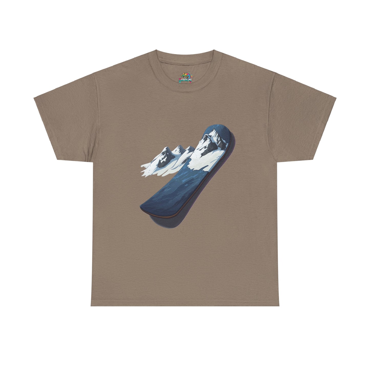 Unisex Heavy Cotton Tee (Mountain Snowboard)