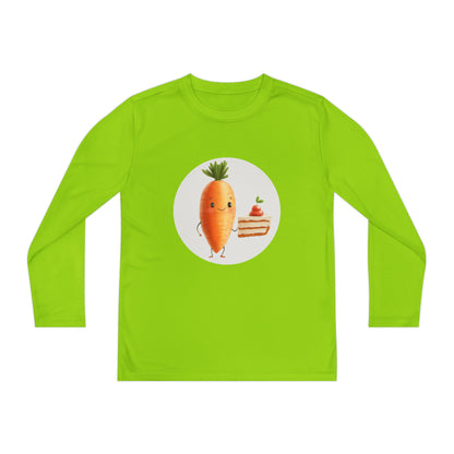 Youth Long Sleeve Competitor Tee (Carrot Cake)