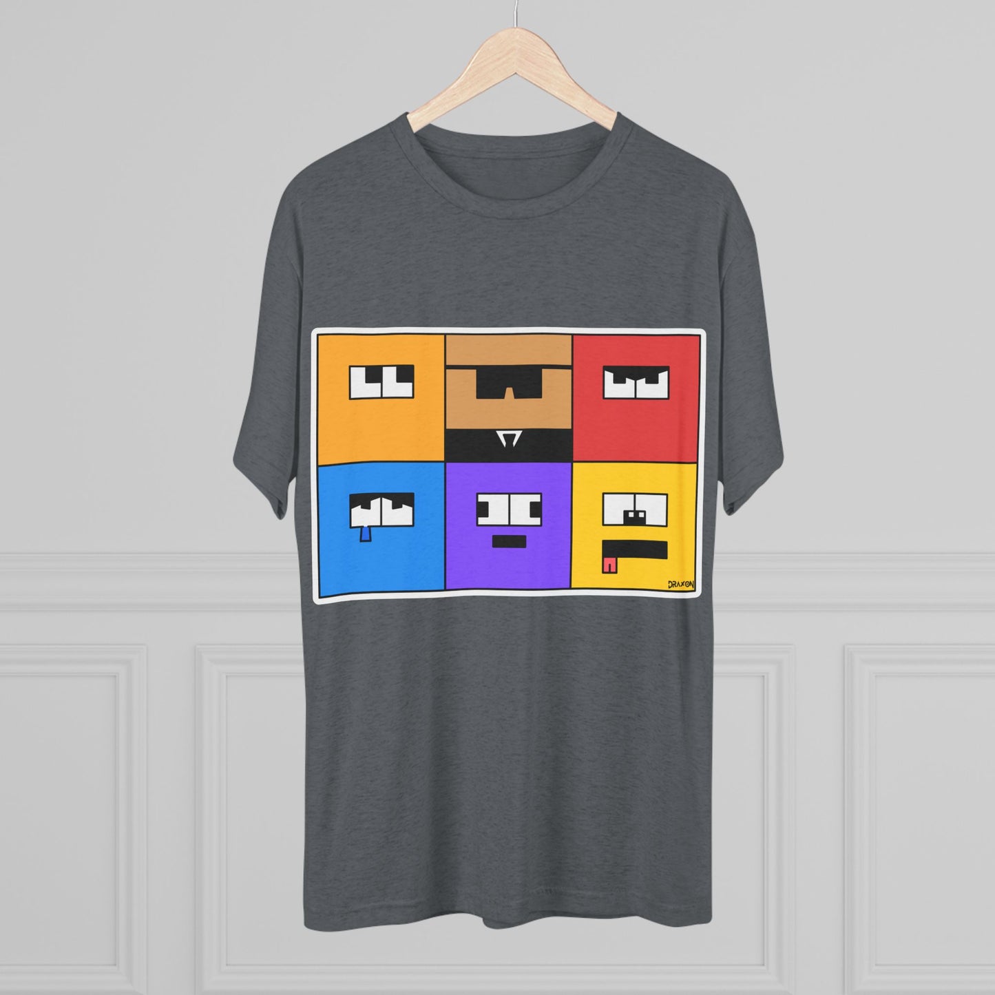 Unisex Tri-Blend Crew Tee (Emotion Blocks)