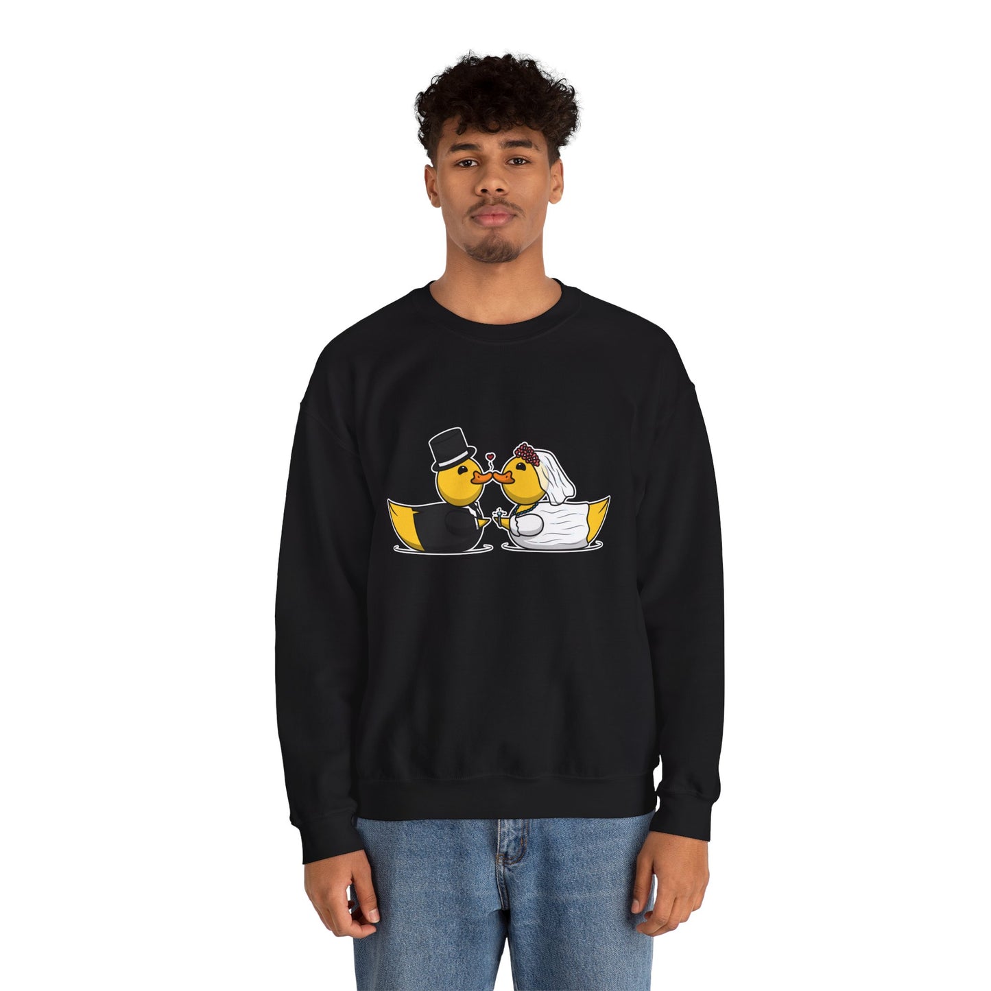 Unisex Heavy Blend™ Crewneck Sweatshirt (Wedding Ducks)