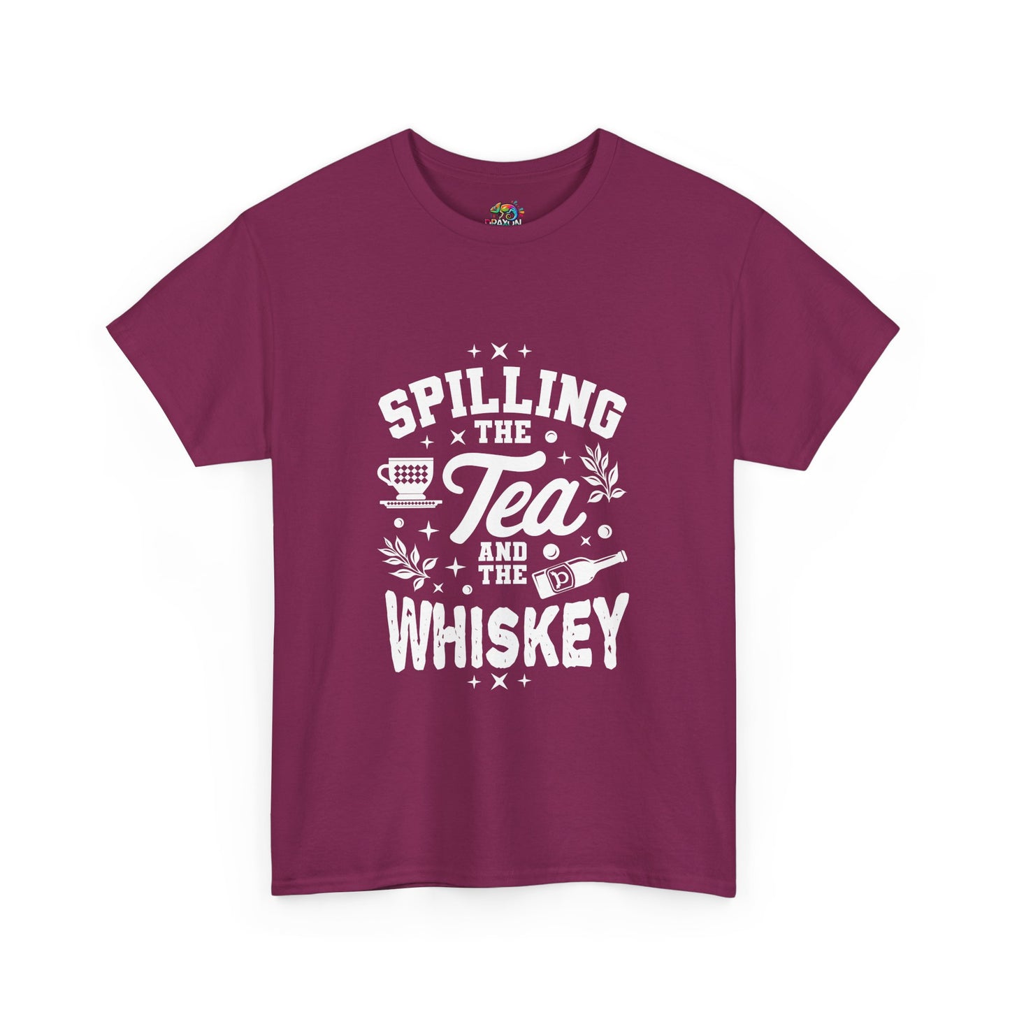 Unisex Heavy Cotton Tee (Spill Tea & Whiskey)