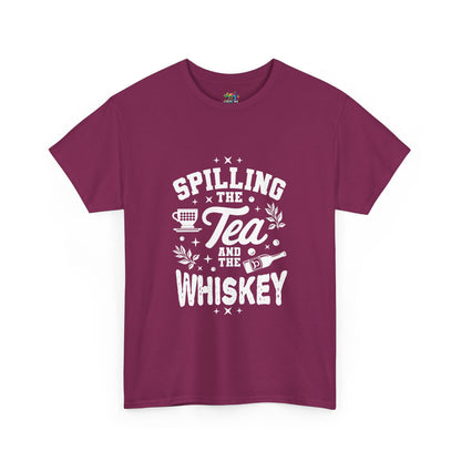 Unisex Heavy Cotton Tee (Spill Tea & Whiskey)