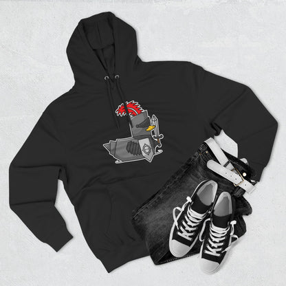 Three-Panel Fleece Hoodie (Knight Duck)