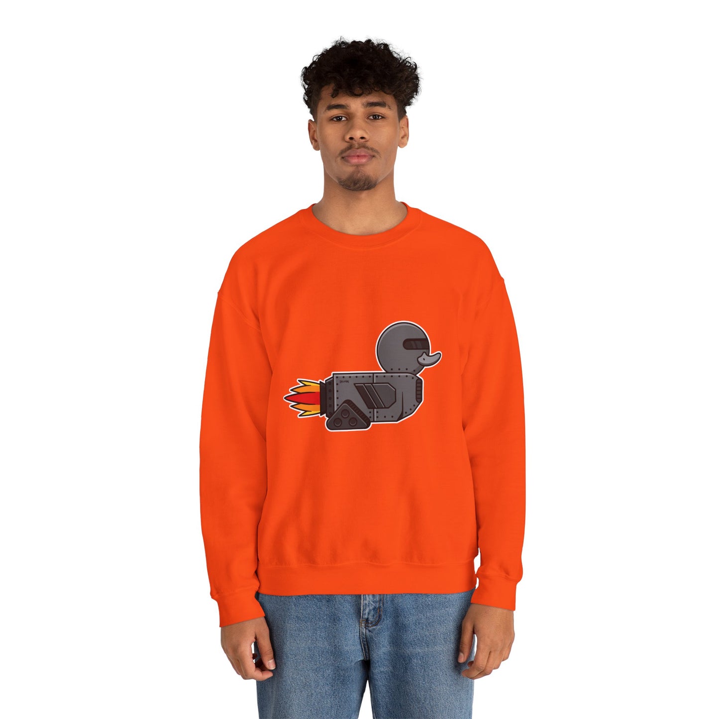 Unisex Heavy Blend™ Crewneck Sweatshirt (Robot Duck)