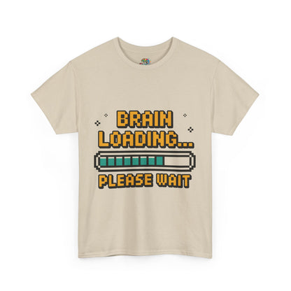Unisex Heavy Cotton Tee (Brain Loading...Please Wait)