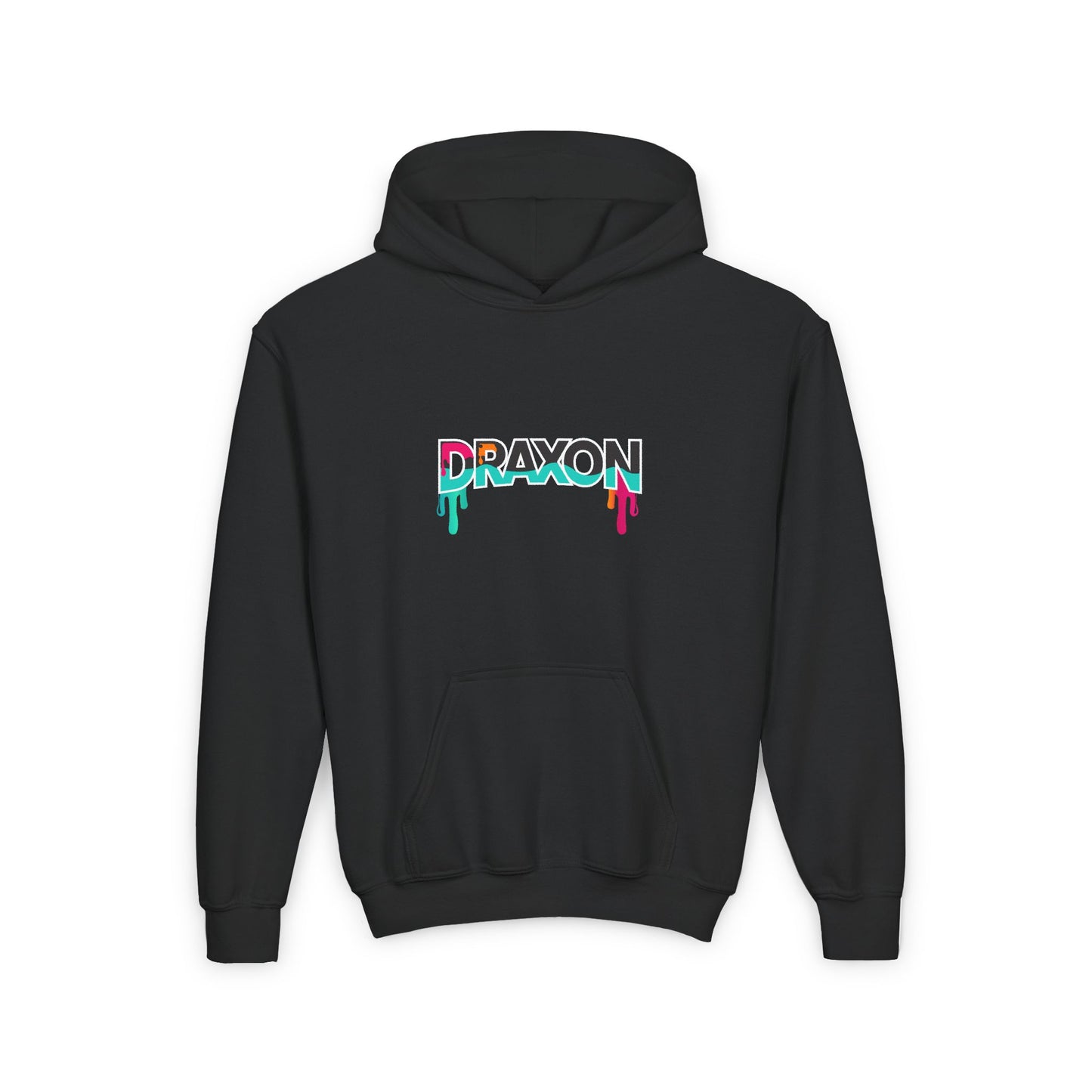 Youth Heavy Blend Hooded Sweatshirt (DC Logo 1)