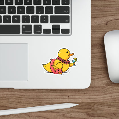 Die-Cut Stickers | Vibrant Art for Personalization (Tropical Duck)