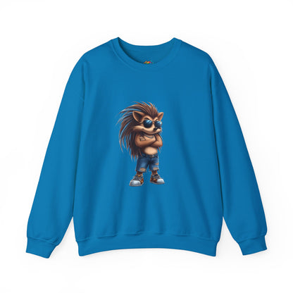 Unisex Heavy Blend™ Crewneck Sweatshirt (Cool Hedgehog)