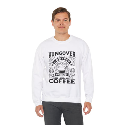 Unisex Heavy Blend™ Crewneck Sweatshirt (Hungover - Powered by Coffee)