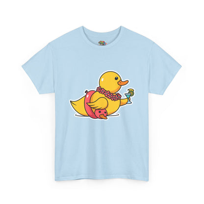 Unisex Heavy Cotton Tee (Tropical Duck)