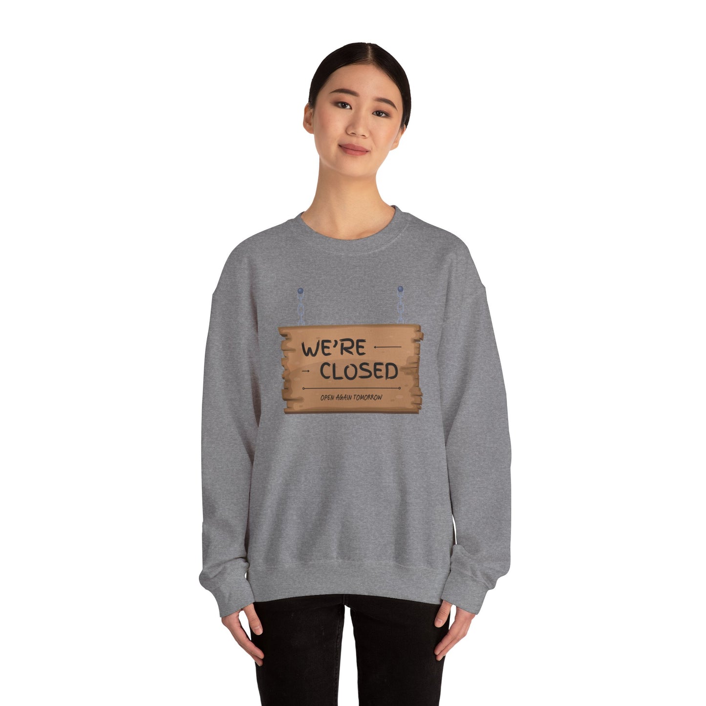 Unisex Heavy Blend™ Crewneck Sweatshirt (We're Closed)