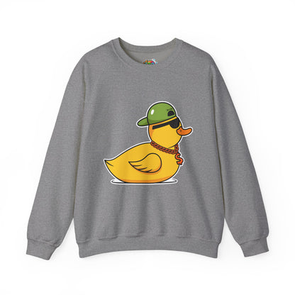 Unisex Heavy Blend™ Crewneck Sweatshirt (Gangster Duck)