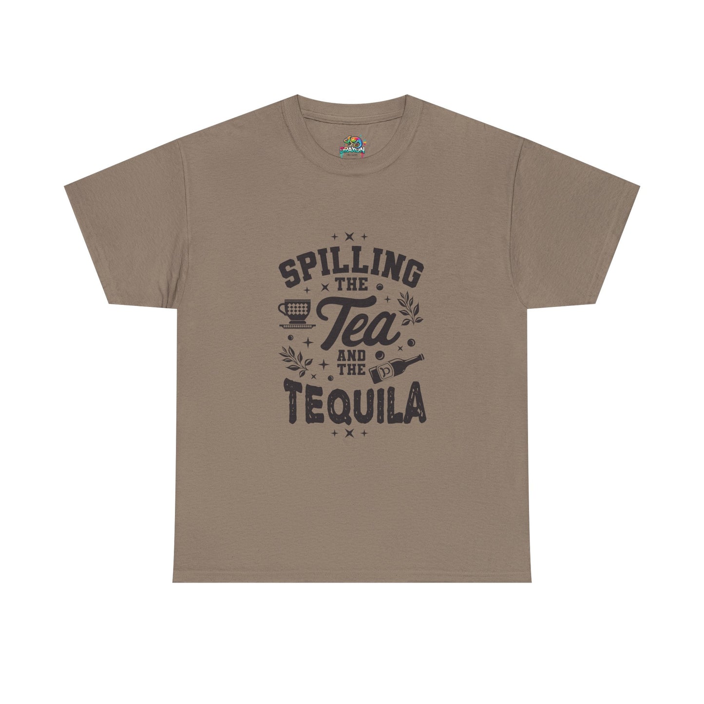 Unisex Heavy Cotton Tee (Spill Tea & Tequila)