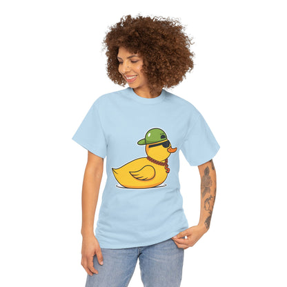 Unisex Heavy Cotton Tee (Gangster Duck)