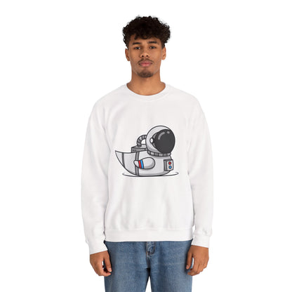 Unisex Heavy Blend™ Crewneck Sweatshirt (Astronaut Duck)