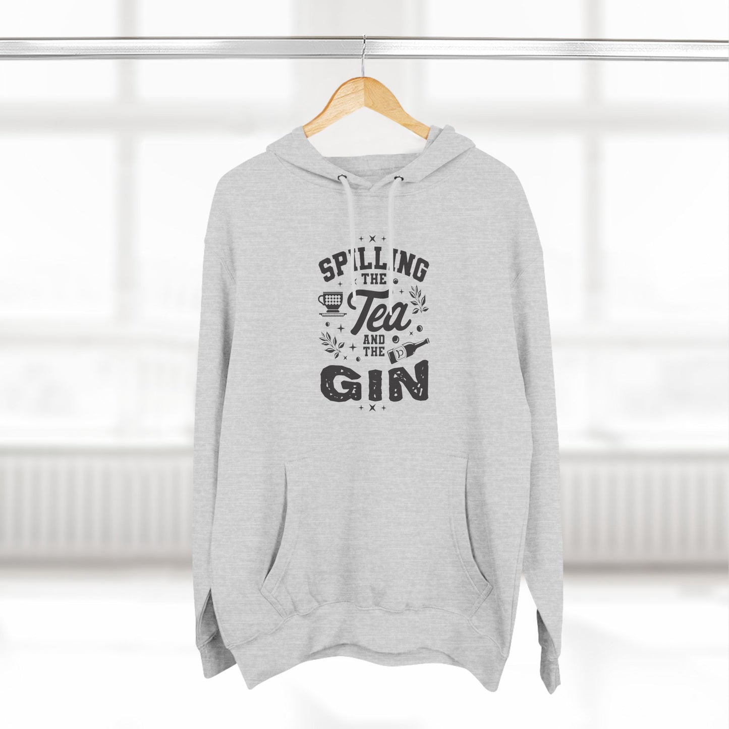 Three-Panel Fleece Hoodie (Spill Tea & Gin)