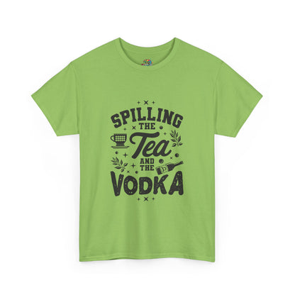 Unisex Heavy Cotton Tee (Spill Tea & Vodka)