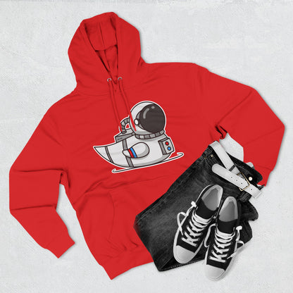 Three-Panel Fleece Hoodie (Astronaut Duck)