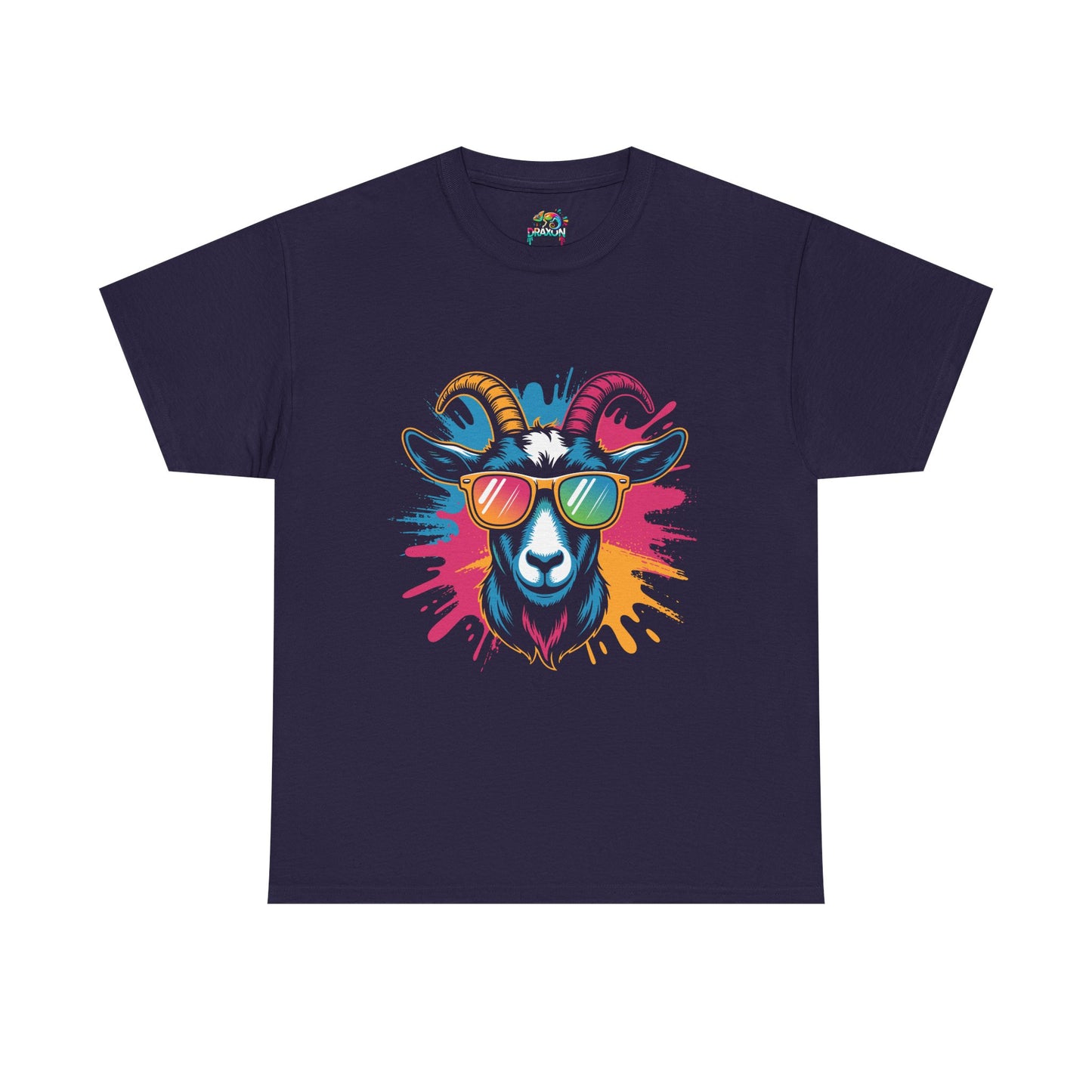 Unisex Heavy Cotton Tee (Colorful Goat)