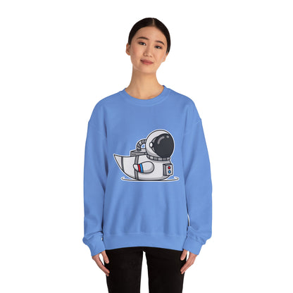 Unisex Heavy Blend™ Crewneck Sweatshirt (Astronaut Duck)