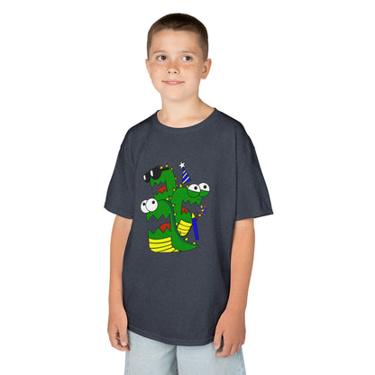 Kids Heavy Cotton T-Shirt (Larry the Snake thing)