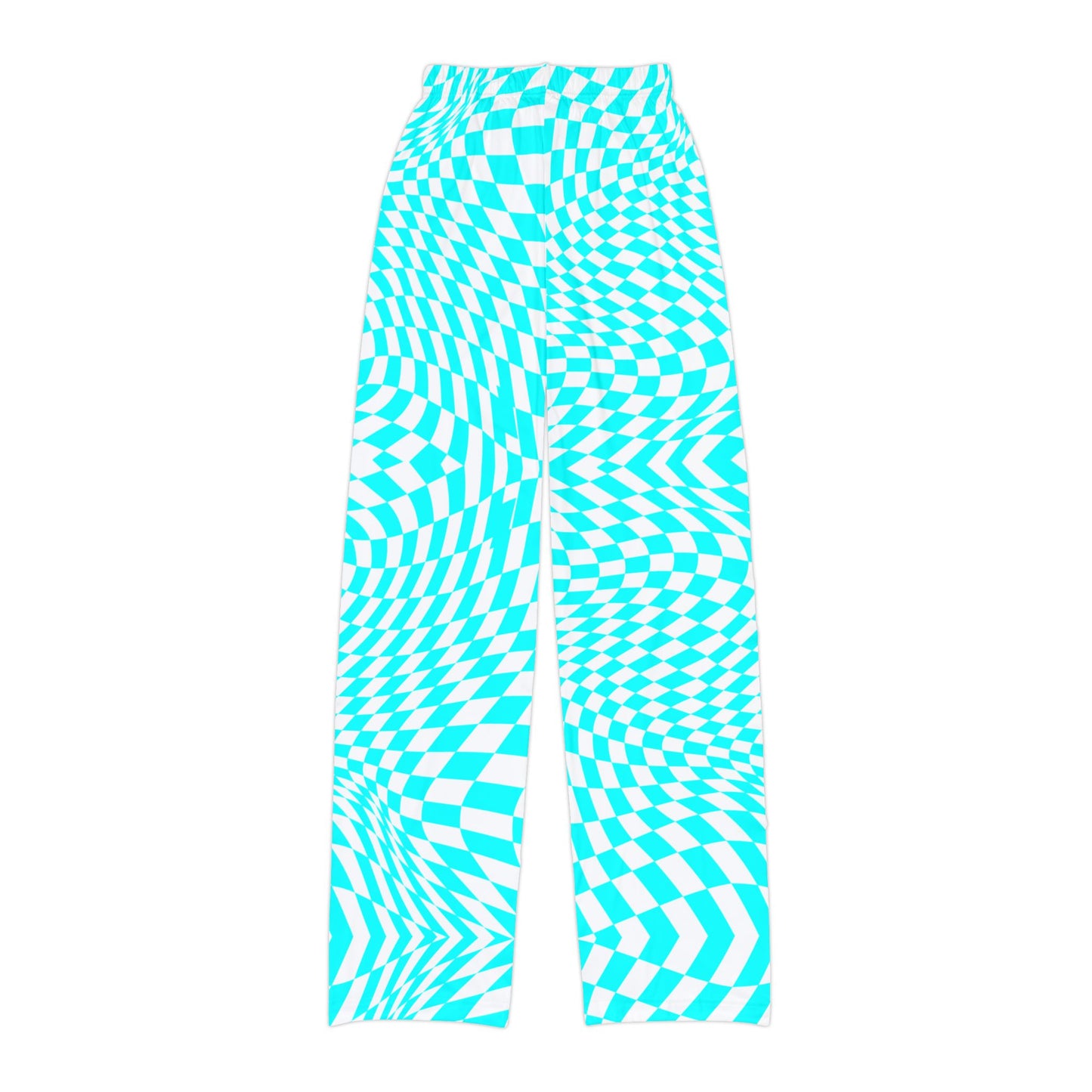 Kids Lounge Pants (Cyan Pixels)