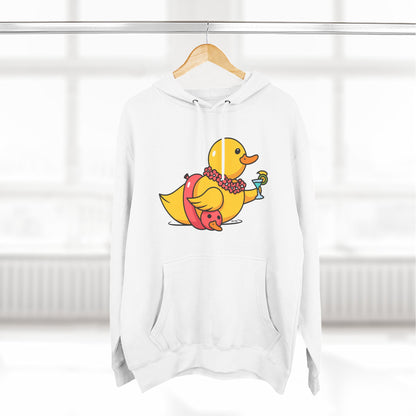 Three-Panel Fleece Hoodie (Tropical Duck)