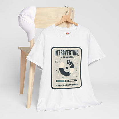 Unisex Heavy Cotton Tee (Introverting in Progress)