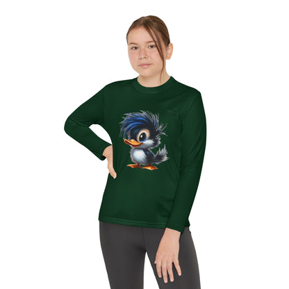 Youth Long Sleeve Competitor Tee (Blue Hair Duck)