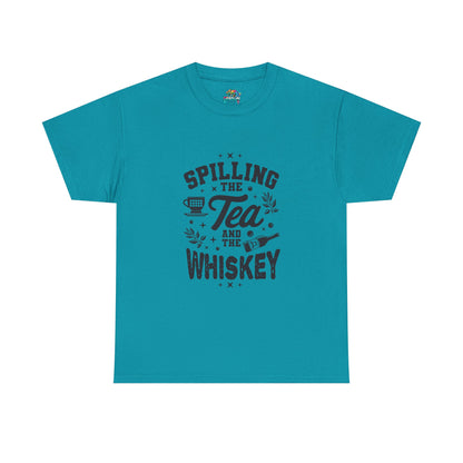 Unisex Heavy Cotton Tee (Spill Tea & Whiskey)