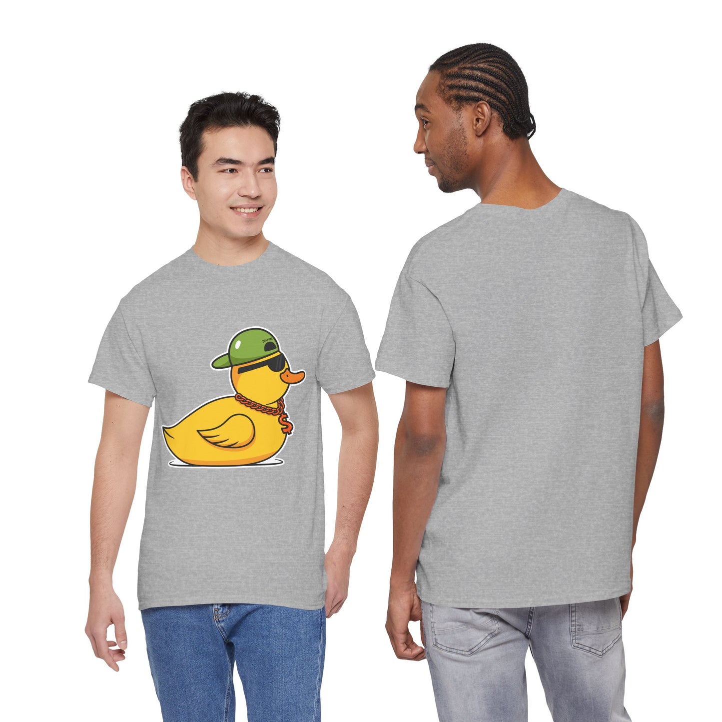 Unisex Heavy Cotton Tee (Gangster Duck)