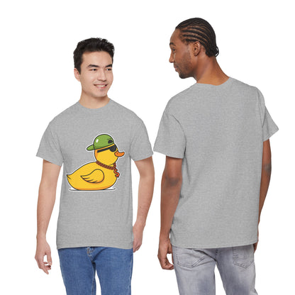 Unisex Heavy Cotton Tee (Gangster Duck)