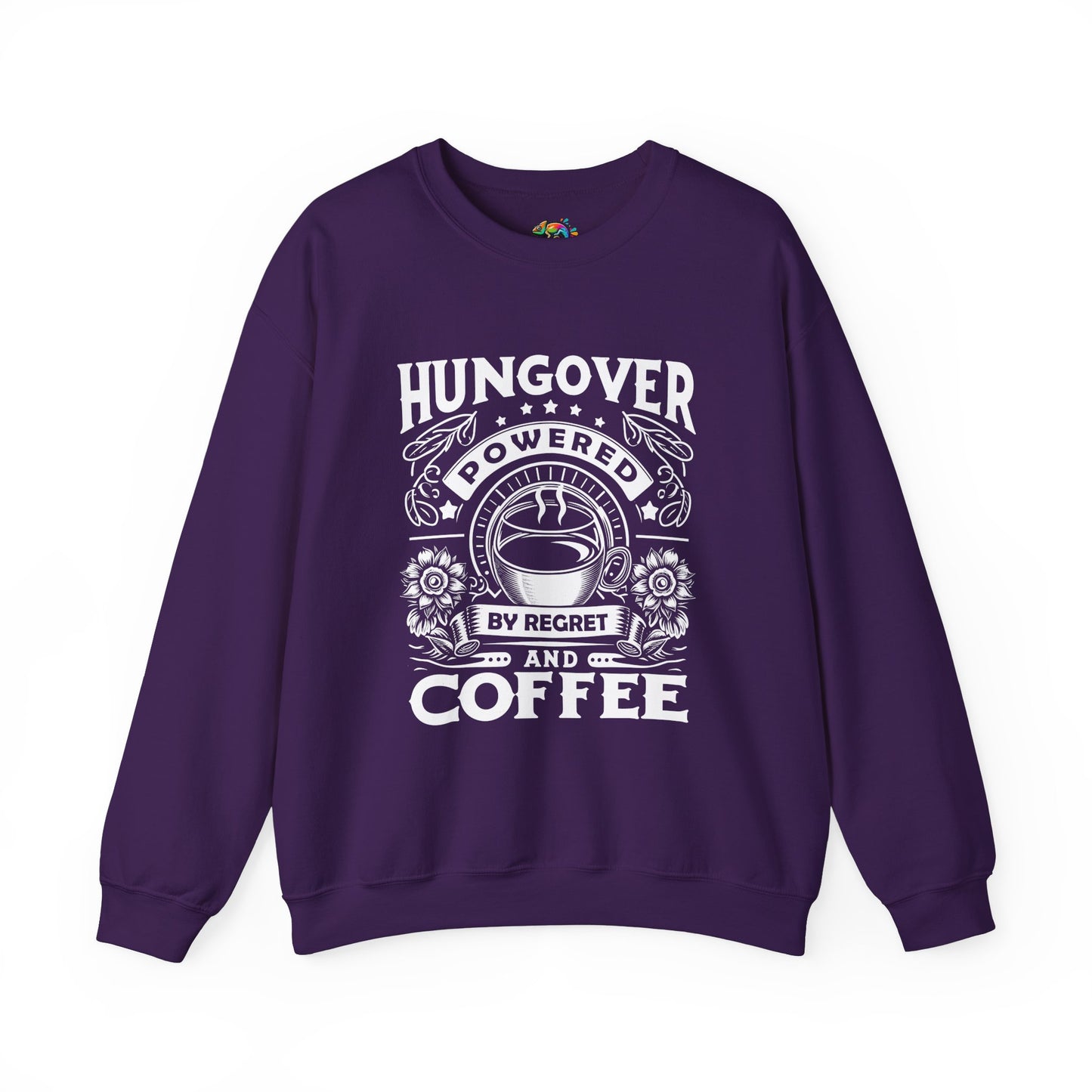 Unisex Heavy Blend™ Crewneck Sweatshirt (Hungover - Powered by Coffee)