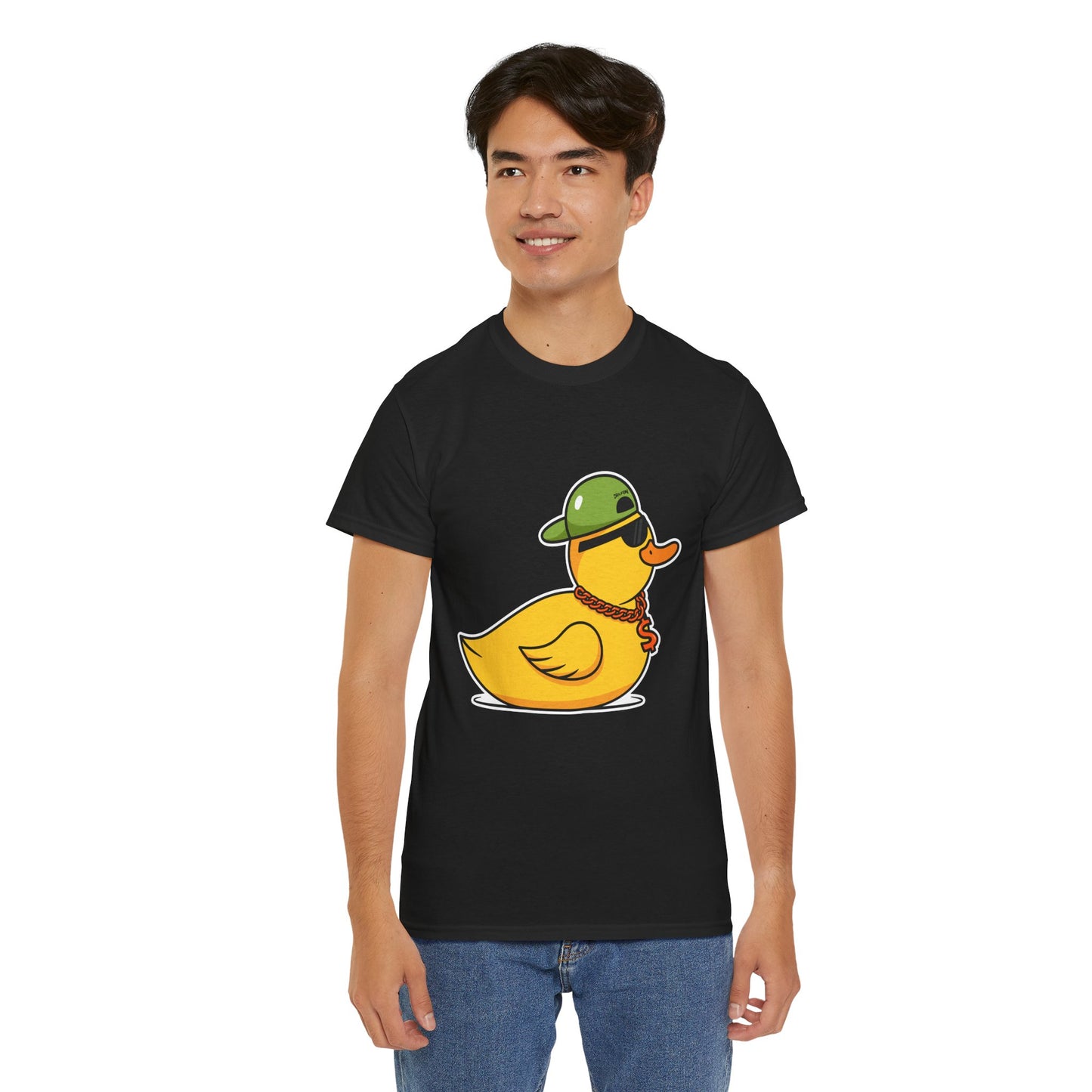 Unisex Heavy Cotton Tee (Gangster Duck)