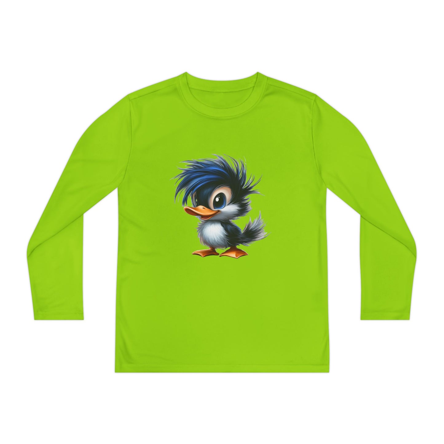 Youth Long Sleeve Competitor Tee (Blue Hair Duck)