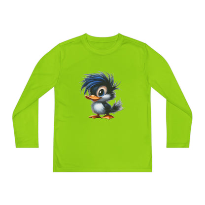 Youth Long Sleeve Competitor Tee (Blue Hair Duck)