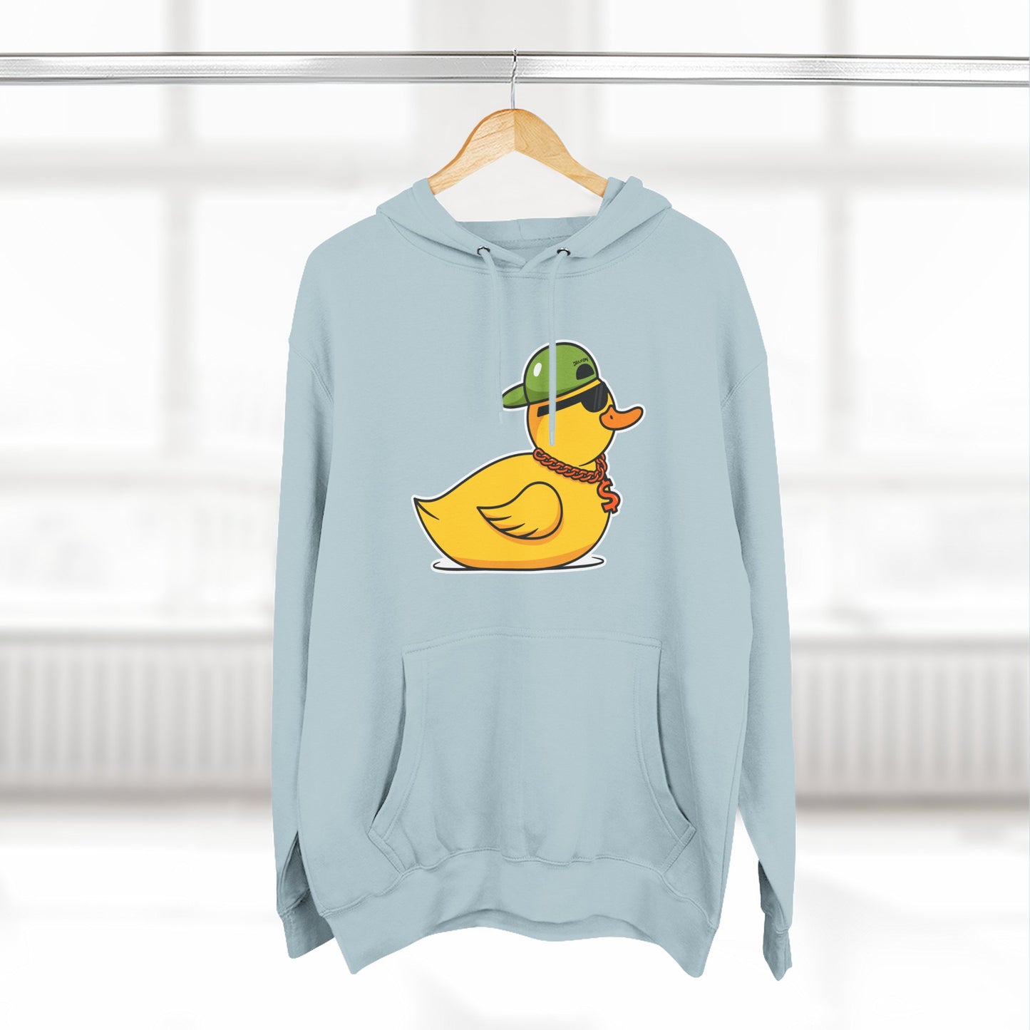 Three-Panel Fleece Hoodie (Gangster Duck)