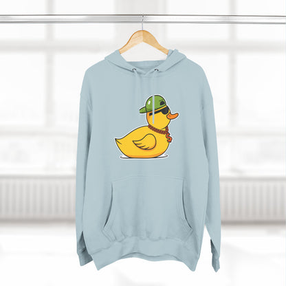 Three-Panel Fleece Hoodie (Gangster Duck)